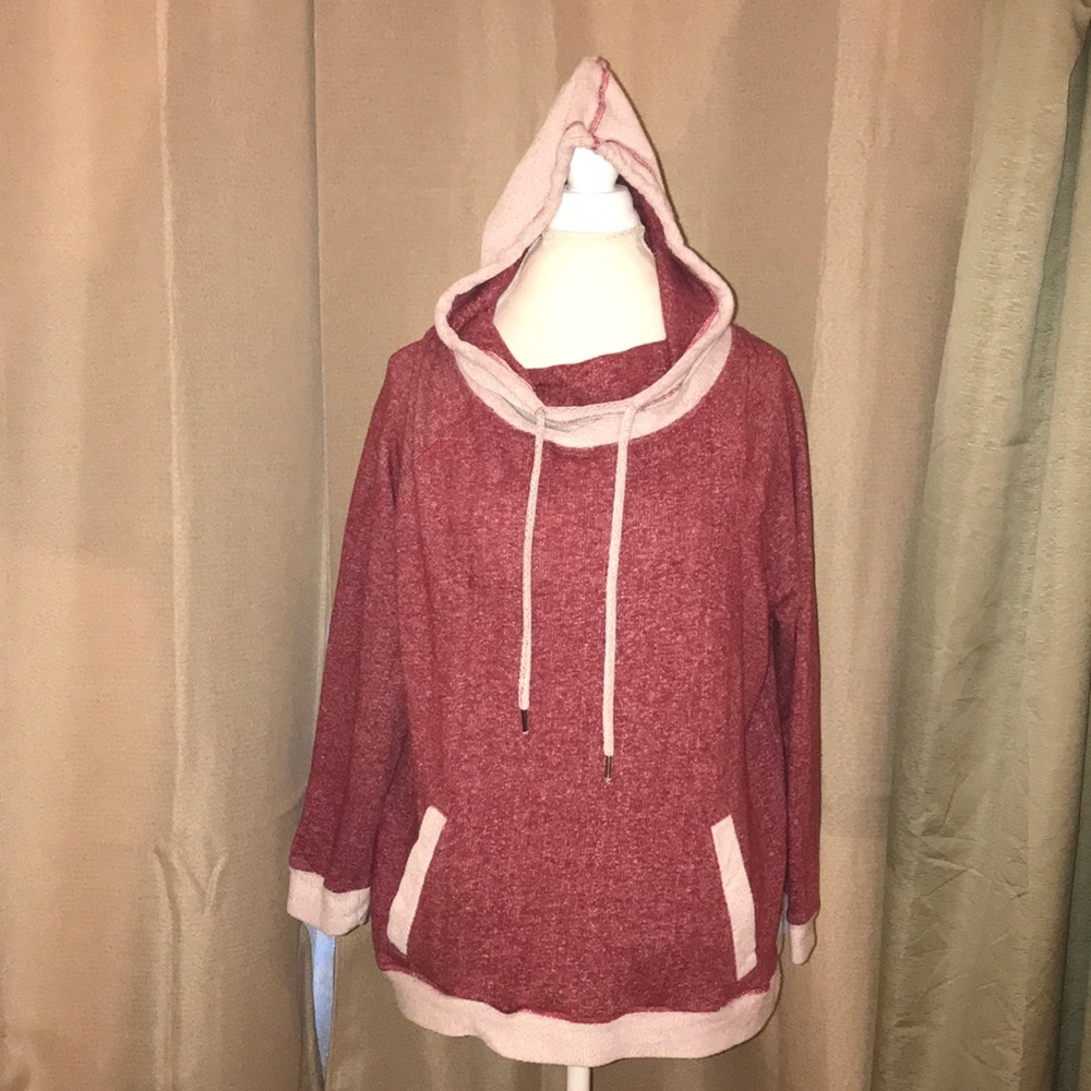 3 for $20 Red and off white hoodie fits like large
